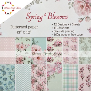 Spring Blossoms 12x12 Patterned papers