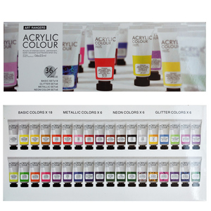Art Ranger Acrylic Colour - 36 Colour Set (Code1642) - Image 2