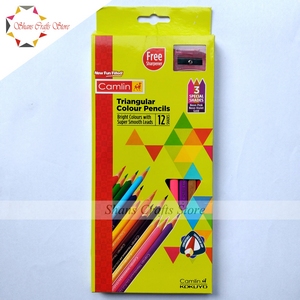Camlin Trangular Colour pencils 12 (Code2048)
