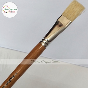 Jackson's Akoya Synthetik-Pinsel, Long Flat Nr. 6 – Steife Borsten, Für Öl- Und Acrylfarbe