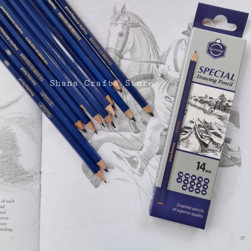 14Pcs Professional Drawing Pencil Set