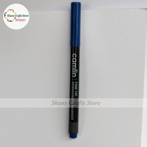 Fine Tip Permanent Marker - Blue