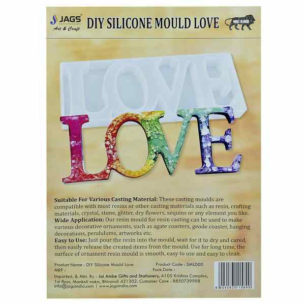 Silicone Mould Love Design - Image 3