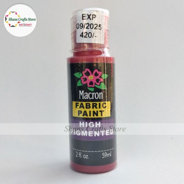 Fabric Paint 59ml Maroon