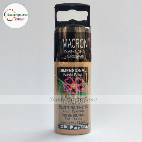 Dimentional Fabric Paint Pure Gold