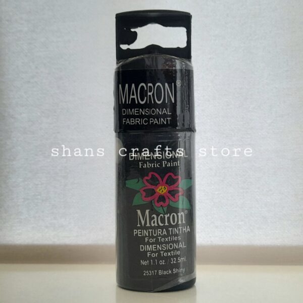 Fabric Outliner Black Shiny
