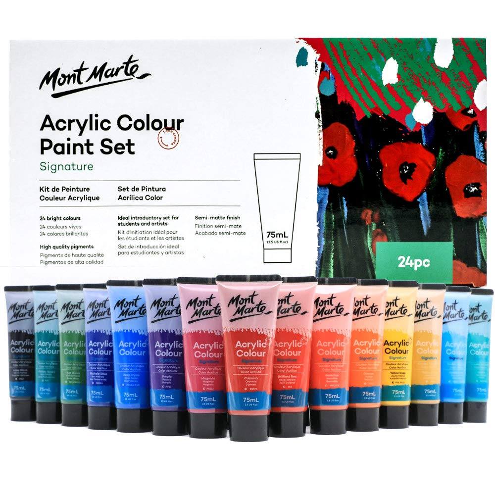 Acrylic color paint set Mont Marte 24