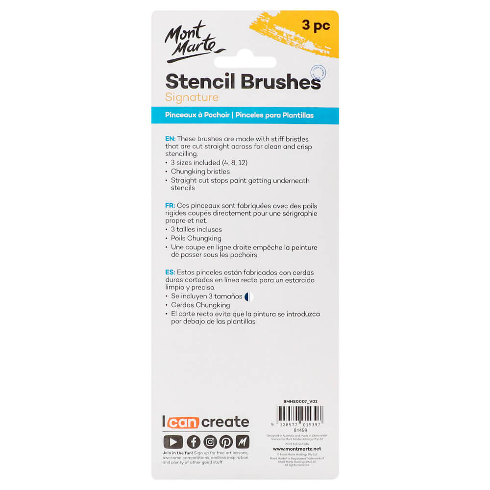 Stencil Brushes Mont Marte - Image 2
