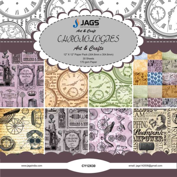 Scrapbook Papers 12"x12" Chronologies