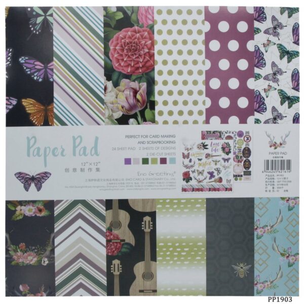 Scrapbook Papers Eno Greeting 12×12