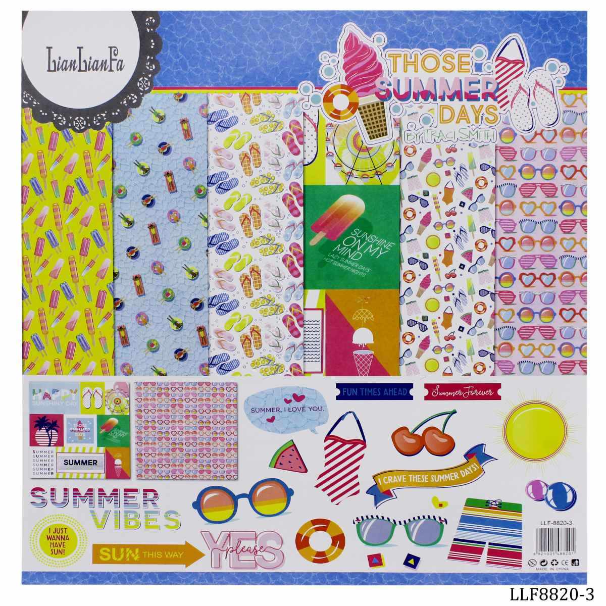 Scrapbook Papers 12″x12″ Those Summer Days