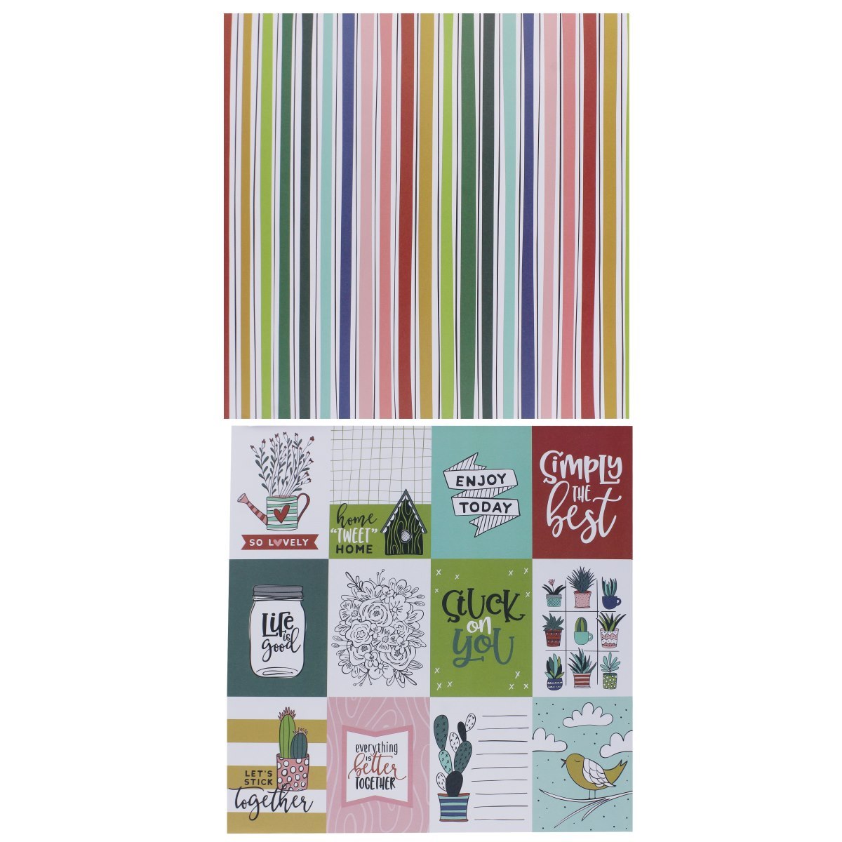 Scrapbook Papers 12″x12″ Stuck on you - Image 3