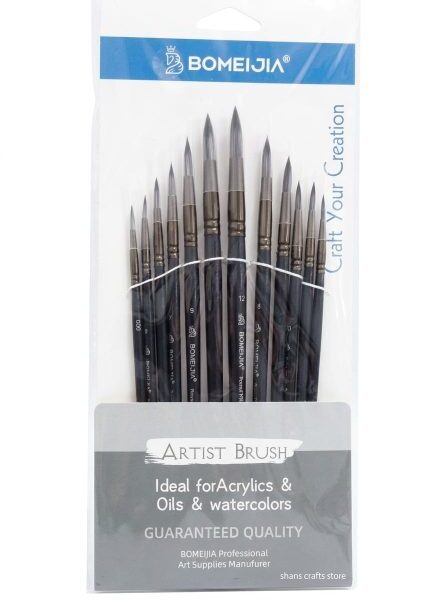 Bomeijia Artist Brushes 12 Pcs