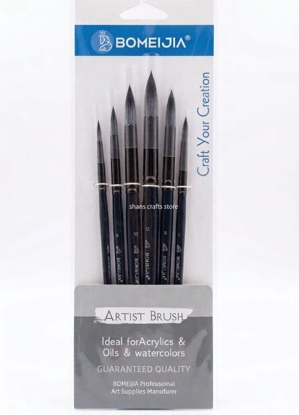 Brush set round 6 pcs