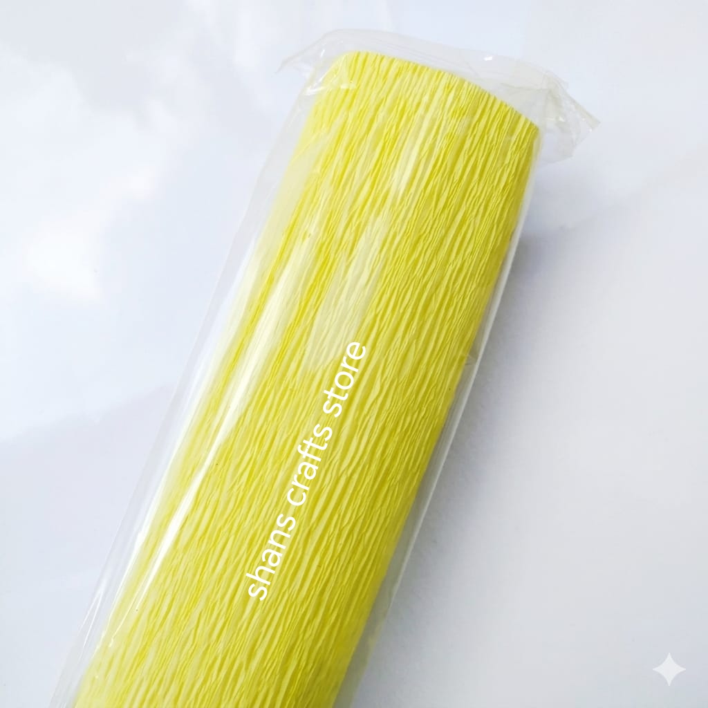 Double Crepe Paper light Yellow